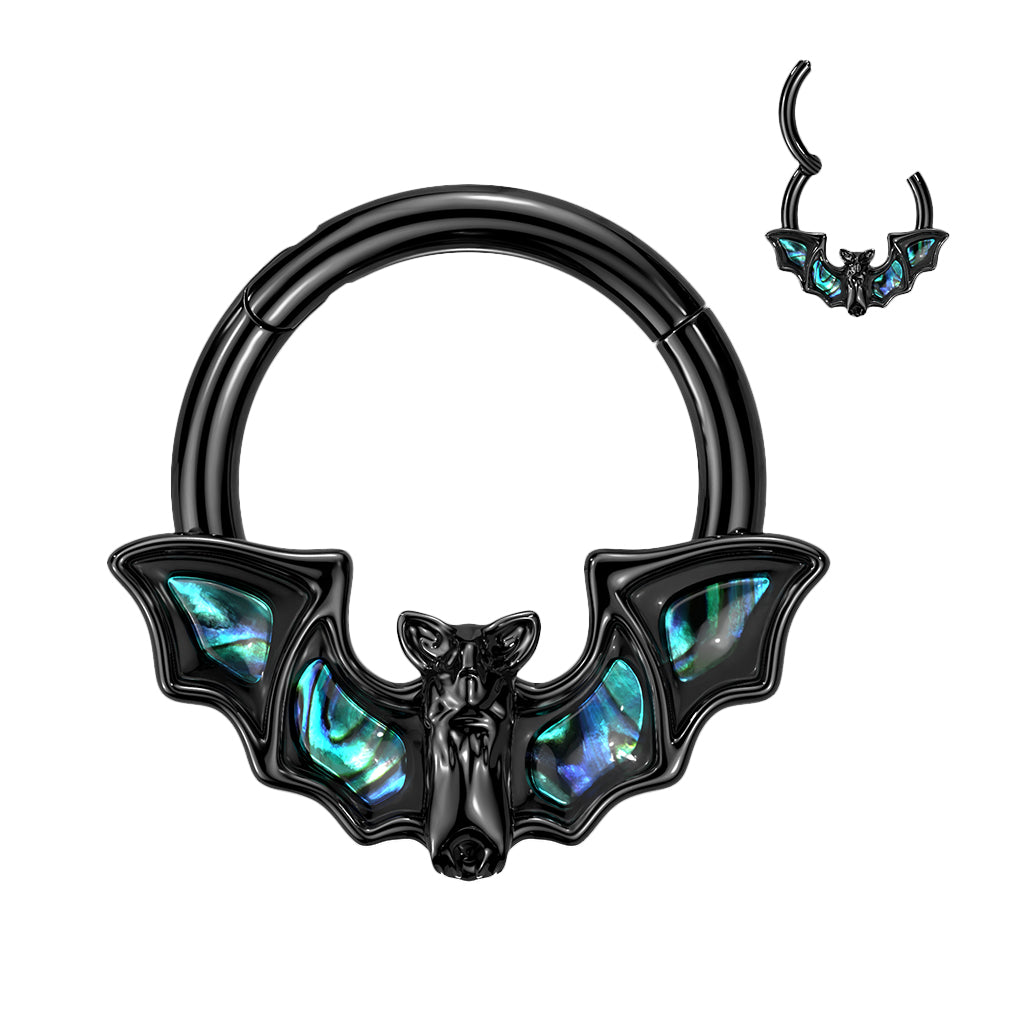 Surgical Steel Hinged Segment Ring with Bat